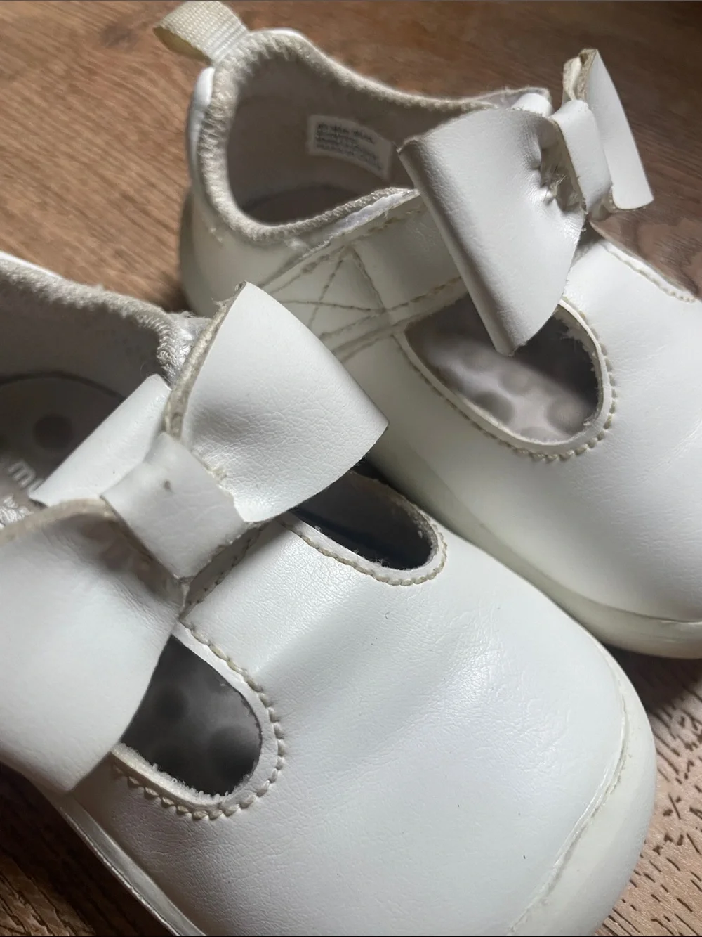 Munchkin Stride Rite Mary Jane Synthetic Bow 3 Baby Shoes